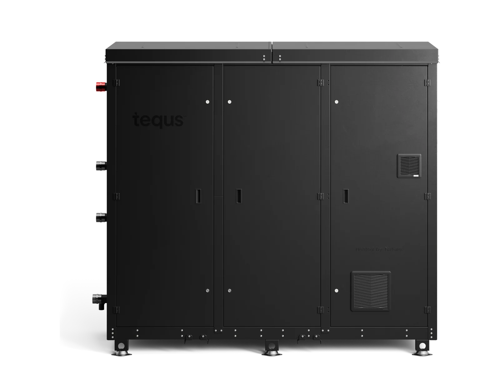 Tequs Aqua 2 heat pump cabinet with three doors closed