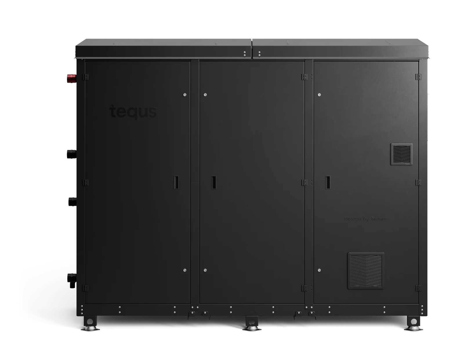 Tequs Aqua 4 heat pump cabinet with three doors closed