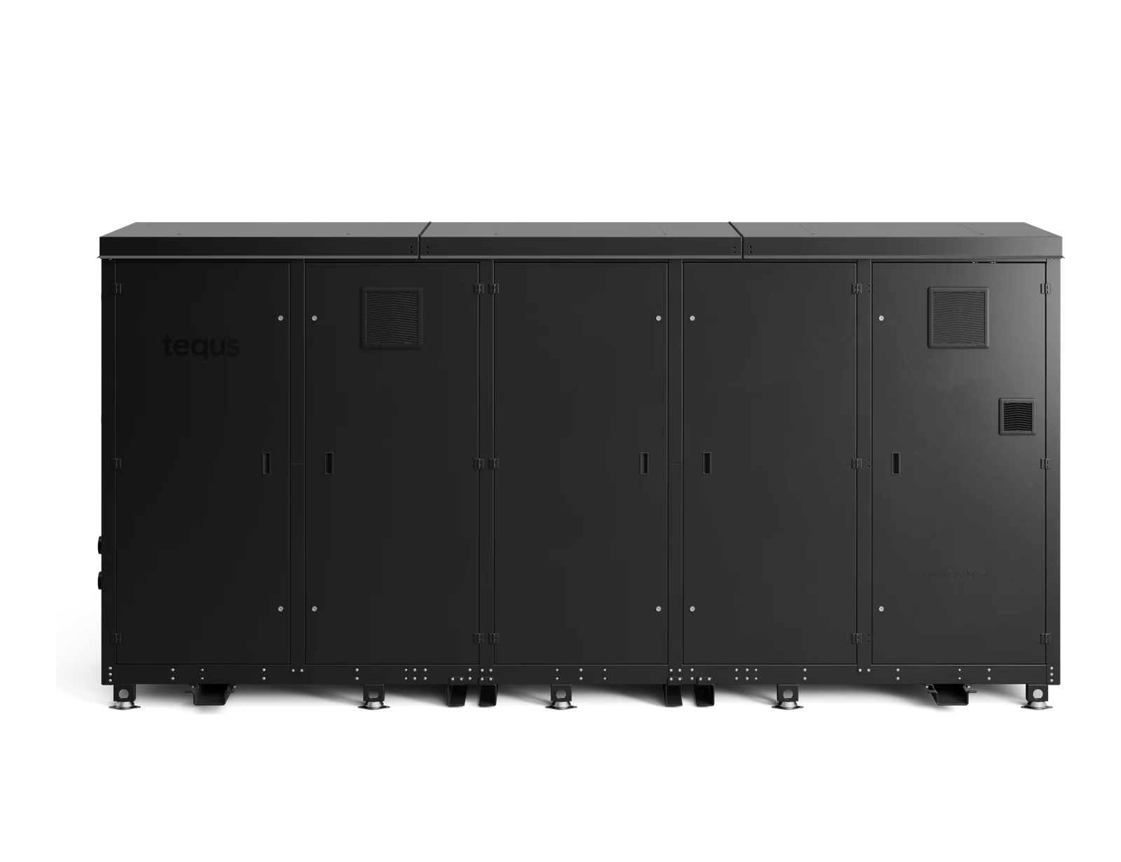 Tequs Aqua 5 heat pump cabinet, five sections, doors closed